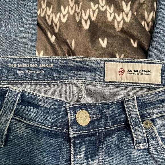 Ag Adriano Goldschmied the legging ankle blue skinny jeans 27 - Picture 2 of 6